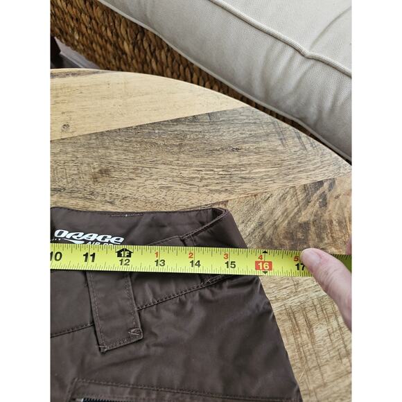 Orage Air Project Ski Snowboard Pants Women's M Zip Pockets Brown EUC - Picture 12 of 13